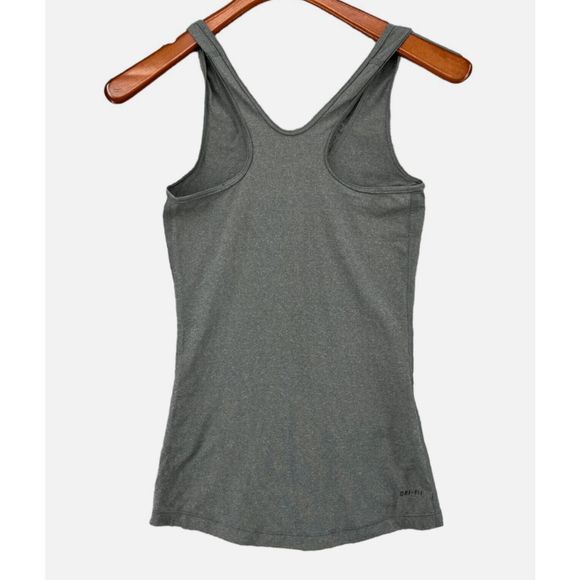 NEW Womens 2XL NIKE PRO Dri Fit Racerback Tank Top Shirt Running Gray 589369-091 - Picture 4 of 4